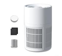 Accarugty Purificateur d'air portable, filtre HEPA, extracteur de formaldéhyde, appareil silencieux pour chambre à coucher, nettoyeur alimenté par USB, attrape-poussière PM2.5, bureau (A)