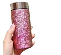Accarugty Tasse de voyage en titane pur, tasse de poche isotherme pour camping, bouteille d'eau légère en titane portable pour enfants, petite bouteille thermique (B)