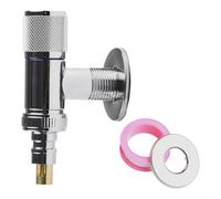 Accarugty Vanne d'angle à ouverture rapide en acier inoxydable G1/2, robinet d'arrêt d'eau mural pour machine à laver, évier de cuisine, lavabo de salle de bain, toilettes et pommeau de douche