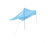 Accarugty Voile d'ombrage d'extérieur en taffetas en nylon imperméable et résistant aux UV pour camping et fêtes de jardin, auvent carré avec accessoires Bleu clair 3 x 3 x 2 m