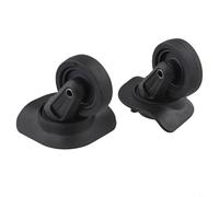 Accarugty W142 Paire de roues de rechange silencieuses en plastique haute résistance pour réparation de chariot à bagages et installation de bricolage