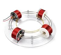Accélérateur cyclotron électromagnétique 4/6 bobines, modèle d'enseignement | Construction acrylique,démontre l'accélération électromagnétique mouvement circulaire,for les salles classe physique(4 coil)