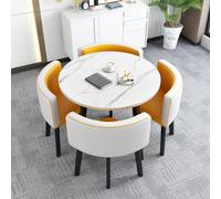 Accent Petite table d'appoint ronde, marque moderne simple, 10-90 x 75 cm / 35.4x29.5in