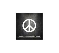 Accès Chambre Limite Peace (15x15cm) - Sticker/Autocollant