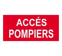 Accès Pompiers - 20x9.2cm - Sticker/Autocollant