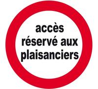 Accès Réservé Aux Plaisanciers - 15m - Sticker/Autocollant