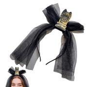 Accessoire Capillaire Halloween Pierre Tombale Vintage Avec Voile