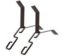 Accessoire Chaîne de Pluie, Adaptateur de Gouttière, Métal Noir | Crochet en Fer Peint, Installation Facile, Lot de 2 set de set de Pièces, pour Drainage et Fixation Sécurisée