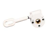Accessoire d ' auvent avec douille d ' entraînement encastrée, White | Disposition de connexion avec plusieurs ouvertures de boîtier, prise d ' entraînement encastrée, bras en boucle