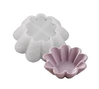 Accessoire de bougie Moule en silicone pour projets d ' artisanat Bol à gaufres robuste Plateau à bijoux et jardinière Plats à bijoux jardinière et plateau à savon
