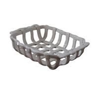 Accessoire de cuisine moderne Corbeille à fruits en céramique tressée, bol de service décoratif, texture artisanale, décoration table for salle manger