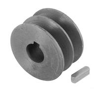 Accessoire de moteur de poulie de courroie en V, alésage de poulie à courroie trapézoïdale, type A à double fente pour moteur, kit de rechange pour poulie à courroie trapézoïdale (58 x 30 x 19 mm)