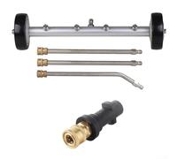 Accessoire de nettoyage de châssis - Nettoyeur haute pression - Avec indice de 4000 psi - Balai d'eau à 4 buses - Pour lavage de voiture, allée et terrasse (sans connecteur)