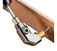 Accessoire de perçage à angle droit Accessoire flexible en de zinc pour | Adaptateur à Angle Droit Pour Nettoyage Détailing Voiture Espaces Étroits avec Outil