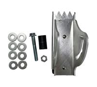 Accessoire de pied d ' échelle, insert de poignée sur corps en aluminium argenté, composant de base de pour les tâches d ' inspection, positionnement sur lisse, stabilisateur de pied en