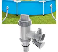 Accessoire de piscine - Valve pour piscine hors-sol - Vanne d'arrêt 2 en 1 - Accessoire de piscine pour piscine Intex/Bestway/Coleman - Vanne d'arrêt pour piscine hors sol (1 pièce)