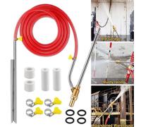 Accessoire de sablage - Kit de sablage pour nettoyeur haute pression - Buse de remplacement en céramique - Raccord rapide - Élimination de la rouille - Nettoyage abrasif