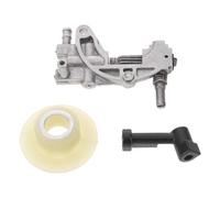 Accessoire de Tronçonneuse, Pompe à Huile Automatique avec Engrenage | Acier Inoxydable et Plastique, Raccord de Conduite, Buse et Ensemble de Rechange, pour Chaînes Chinoises Couleur Aléatoire