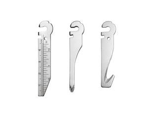Accessoire d'outil multifonction Roxon FT09 pour le modèle Flex | Outils interchangeables, kit de 3 pièces incluant : coupe-corde, lime/règle/tournevis plat et tournevis cruciforme