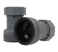 Bestway Adaptateur de tuyau pour piscine 58236 – Lot de 2 Ø 38-32 mm, filetage extérieur, gris