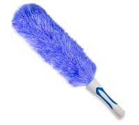 Accessoire plumeau pour perche télescopique, bleu, lavable, flexible