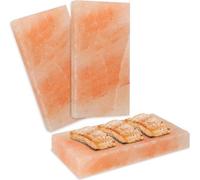 Accessoire pour barbecue « nain de jardin », pierre de sel, 20 cm x 10 cm x 2,5 cm, lot de deux
