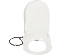 Accessoire pour bidet - Siège de WC type D - Double buse - Entraxe des trous 11,5–16,5 cm -à boutons - Raccordement d'eau 1,27 cm - Tuyau de 60 cm - Pression d'eau 0,08–0,8 MPa - Blanc