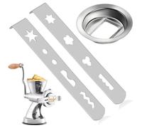 Accessoire pour Biscuits au Hachoir, 8 Embouts en Acier Inoxydable pour Spritzgebäck, Kit de Fabrication de Biscuits avec Bague de Connexion pour Hachoir à Viande