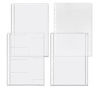 Accessoire pour classeur à anneaux en D Pochettes perforées Séparateur Règle Onglet Index (Combinaison de poche, B5)