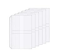 Accessoire pour classeur à anneaux en D Pochettes perforées Séparateur Règle Onglet Index (Porte-cartes professionnelles, A5)