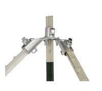 Accessoire pour clôture angulaires variables avec v t embouts Ako T-Post Argenté TU