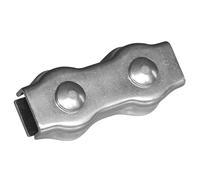 Accessoire pour clôture connecteur cordelette jusqu’à 8 mm de diamètre acier inoxable pour câble électrique Ako (x10) Argenté TU