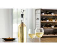 InnovaGoods – Bouchon verseur aérateur de vin 2-en-1 – Design pétales, anti-goutte, silicone ABS noir