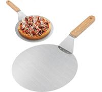 Accessoire pour pizza Schep - Plaque de cuisson - Pour la cuisson du pain - Aluminium léger - 25 cm (10 pouces) - Argenté