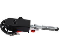 Accessoire pour ponceuse à bande pour meuleuse d'angle - Kit de conversion M10 - Bande abrasive 15 × 452 mm - Pour appareils de 10 cm (100 mm) - Bois et métal - Noir