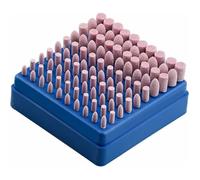 Accessoire pour une meuleuse 100 pièces polissage abrasif monté pierre outil rotatif meule pour outils rotatifs Dremel tige 3mm