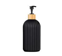 Accessoire Salle De Bain Ensemble de Produits Toilette Salle Bain, Distributeur Savon for Les Mains, Porte-Brosse à Dents et boîte Boules Coton, Pots d'apothicaire décoratifs(Color1)