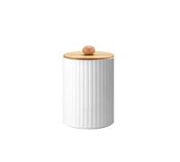 Accessoire Salle De Bain Ensemble de Produits Toilette Salle Bain, Distributeur Savon for Les Mains, Porte-Brosse à Dents et boîte Boules Coton, Pots d'apothicaire décoratifs(Color3)