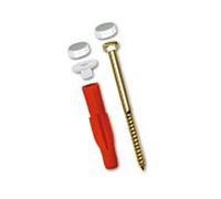 Support TOX WC accessoire 04510152/S avec 2 capuchons blancs
