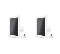Accessoires certifiés Arlo, Panneau solaire, Résistant aux intempéries, Compatible uniquement avec Arlo Essential Outdoor 2 (+XL), Parfait pour garder vos caméras chargées 24/7, Blanc (Lot de 2)