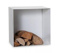Accessoires cheminée - CB-tec - Étagère en bois blanc, 40 x 40 cm
