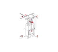 Accessoires cheminée Edilkamin - KIT QUATTRO lanc mat