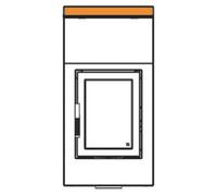 Accessoires cheminée Leda - Barre d'extension 420 x 45 mm pour la prolongation (hauteur), fonte