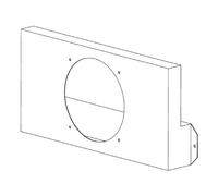 Accessoires cheminée Leda - Boîtier de raccordement d'air de combustion pour VIDA 55/78 F et SERA F, ES, PS, US