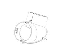 Accessoires cheminée Leda - Buse double MFS avec vanne de commutation