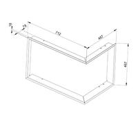 Accessoires cheminée Leda - Cadre pour FINA / FINA plus Cadre de recouvrement pour FINA (plus) ES, noir
