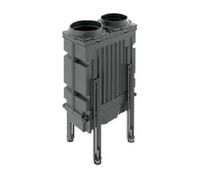Accessoires cheminée Leda - LHK 745 Boîte de chauffage secondaire en fonte Anschlussstutzen Eingang Ø 180mm / Ausgang Ø 160 mm