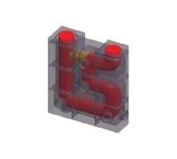 Accessoires cheminée Leda - LWS Set 1, éléments neuf