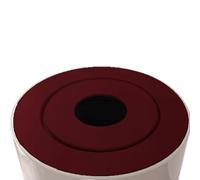Accessoires cheminée Leda - Plaque supérieure en fonte, émaillée rouge foncé