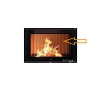 Accessoires cheminée Leda - Revêtement de chambre de combustion pour Fina / Fina plus pour FINA ES / FINA plus ES, émaillé jaune